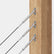 DECKHOME 1/8" Adjustable Angle Cable Railing Kit for Wood Posts - 10 Pairs
