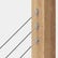 DECKHOME 1/8" Adjustable Angle Cable Railing Kit for Wood Posts - 10 Pairs