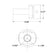 DECKHOME Patented 1/8" T316 Stainless Steel Anchor Terminal for Corner Posts - 20PCS
