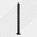 DECKHOME 42" Black Stainless Steel Stair Post - Top Mount (Angled)