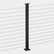 DECKHOME 42" Black Stainless Steel Level Cable Railing Post - Top Mount