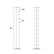 DECKHOME 36" Black Stainless Steel Level Cable Railing Corner Post - Top Mount